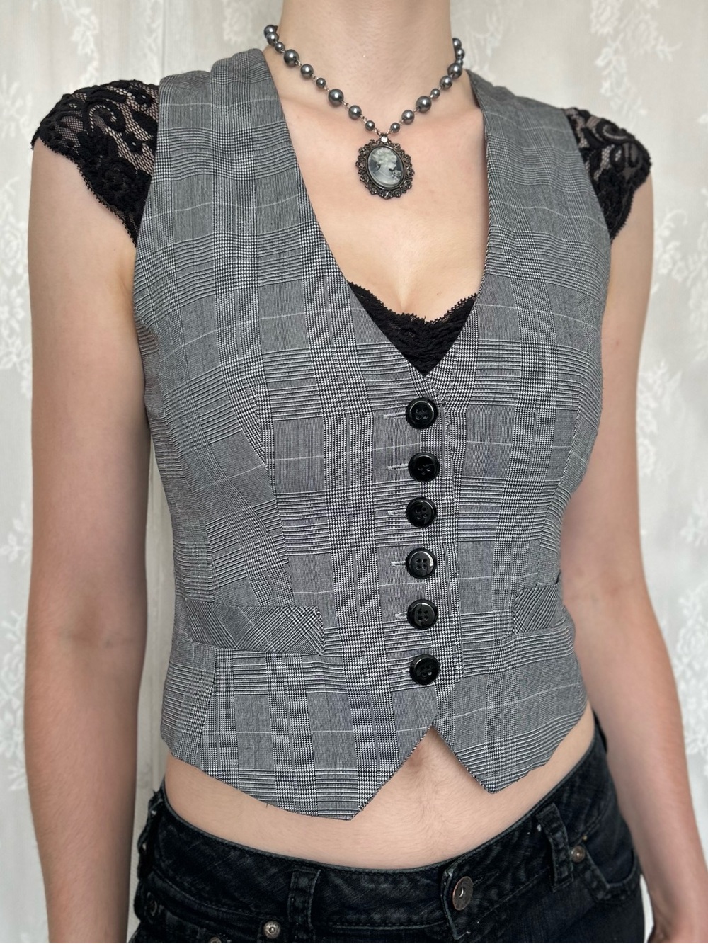 Dark Academia / Office Siren Grey Vest
